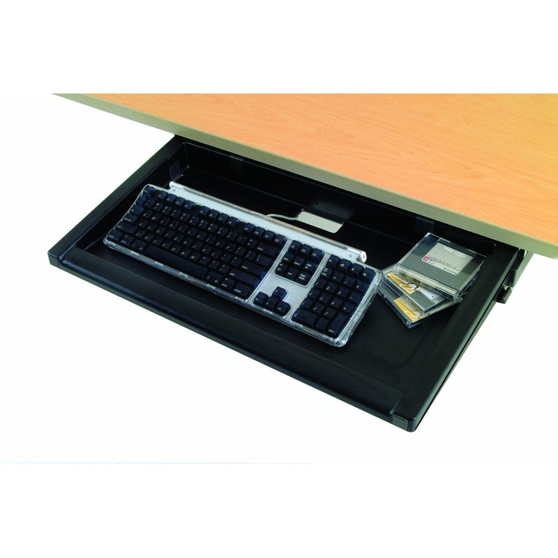 Populas 4'' H x 25'' W Desk Keyboard Tray/Drawer Wayfair